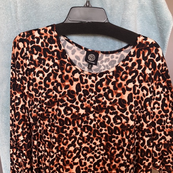Relist12/15 Bobeau Animal print dress with stretch size 3X - Picture 4 of 17